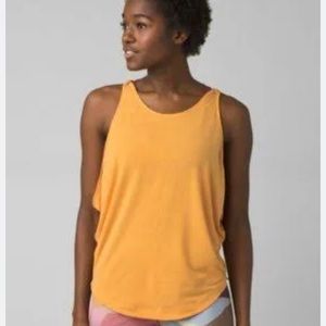 PrAna Mariposa Orange Tank Top Size XL